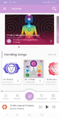 Cleansing Chakra Meditation android App screenshot 6